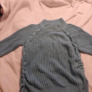 Cute Ribbon Tie Side Sweater